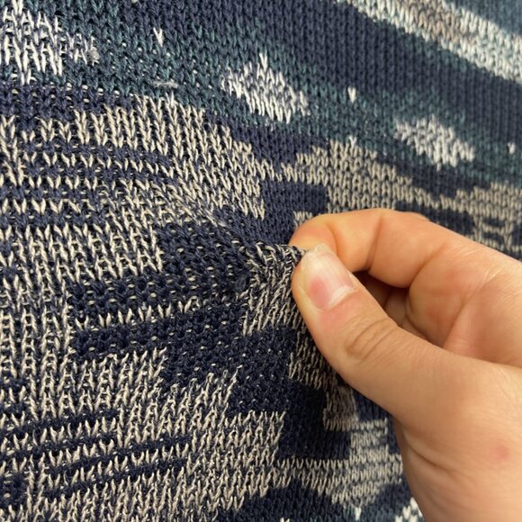 Vintage 90s Sweater Puritan Acrylic Knit Geometric Pattern XL Nostalgia READ - Picture 7 of 16